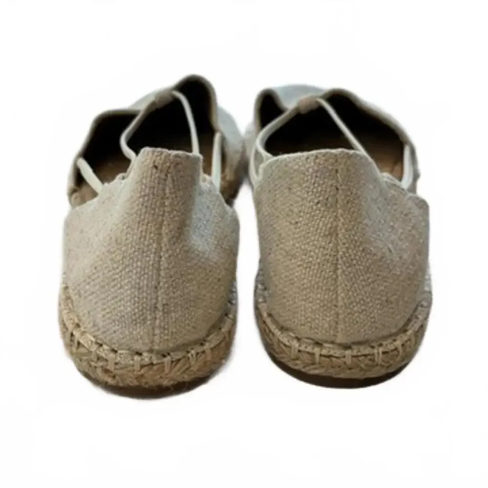 Eileen Fisher Lee d’Orsay Beige Espadrille Flats Women’s Size 7.5 New w/o‎ Tags